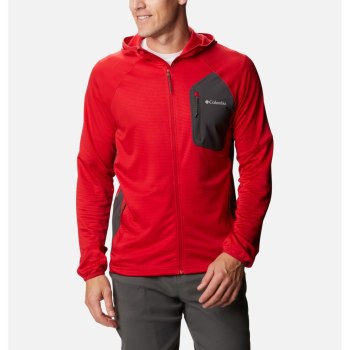 Columbia Jas Heren, Single Canyon Hooded Fleece Blauw Rood DonkerGrijs, 24GDCXYPQ